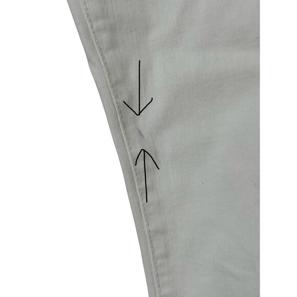 FRAME Le High Straight Jeans in Blanc Size 27 - Picture 16 of 16